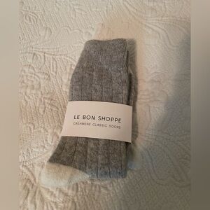 Le. Bon Shoppe Cashmere Classic Socks Gray Melange